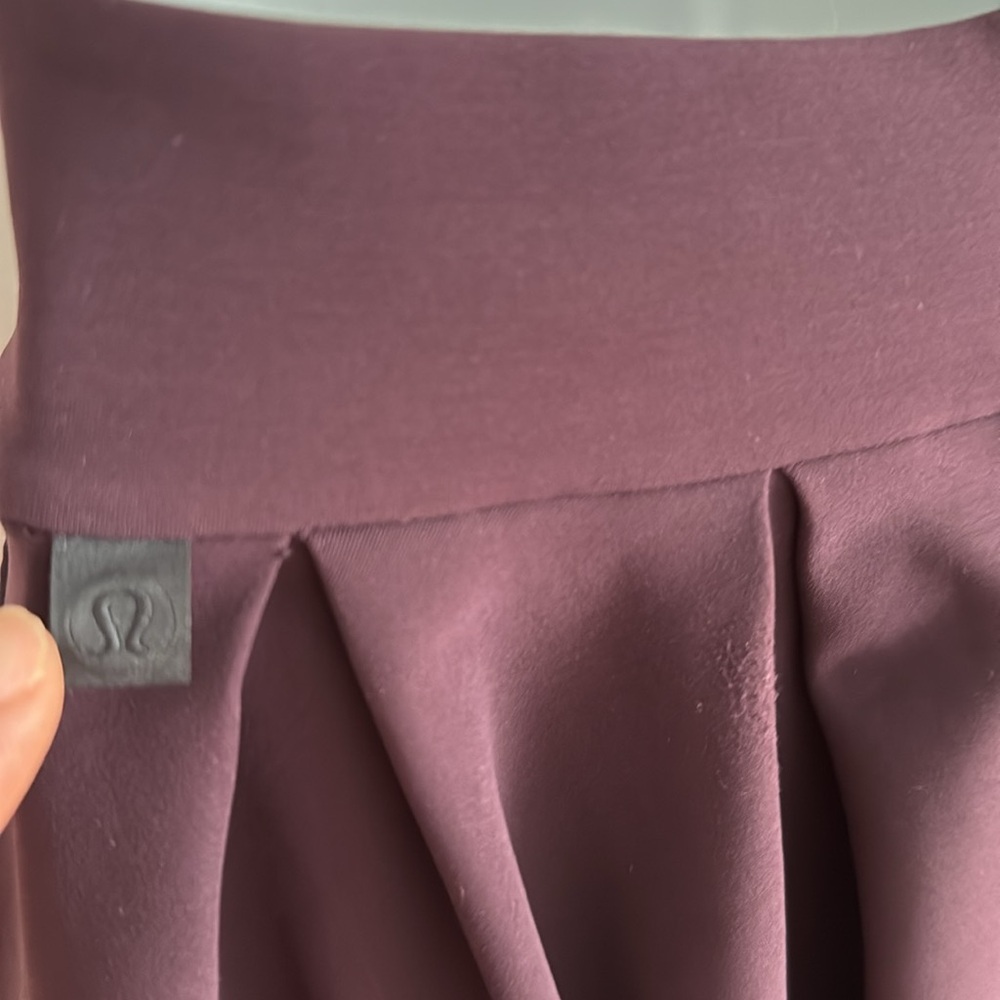 RARE Lululemon Away Dress Black Cherry/Clear Mint Mesh Cut-Out Tennis Athletic 2 - Picture 13 of 15